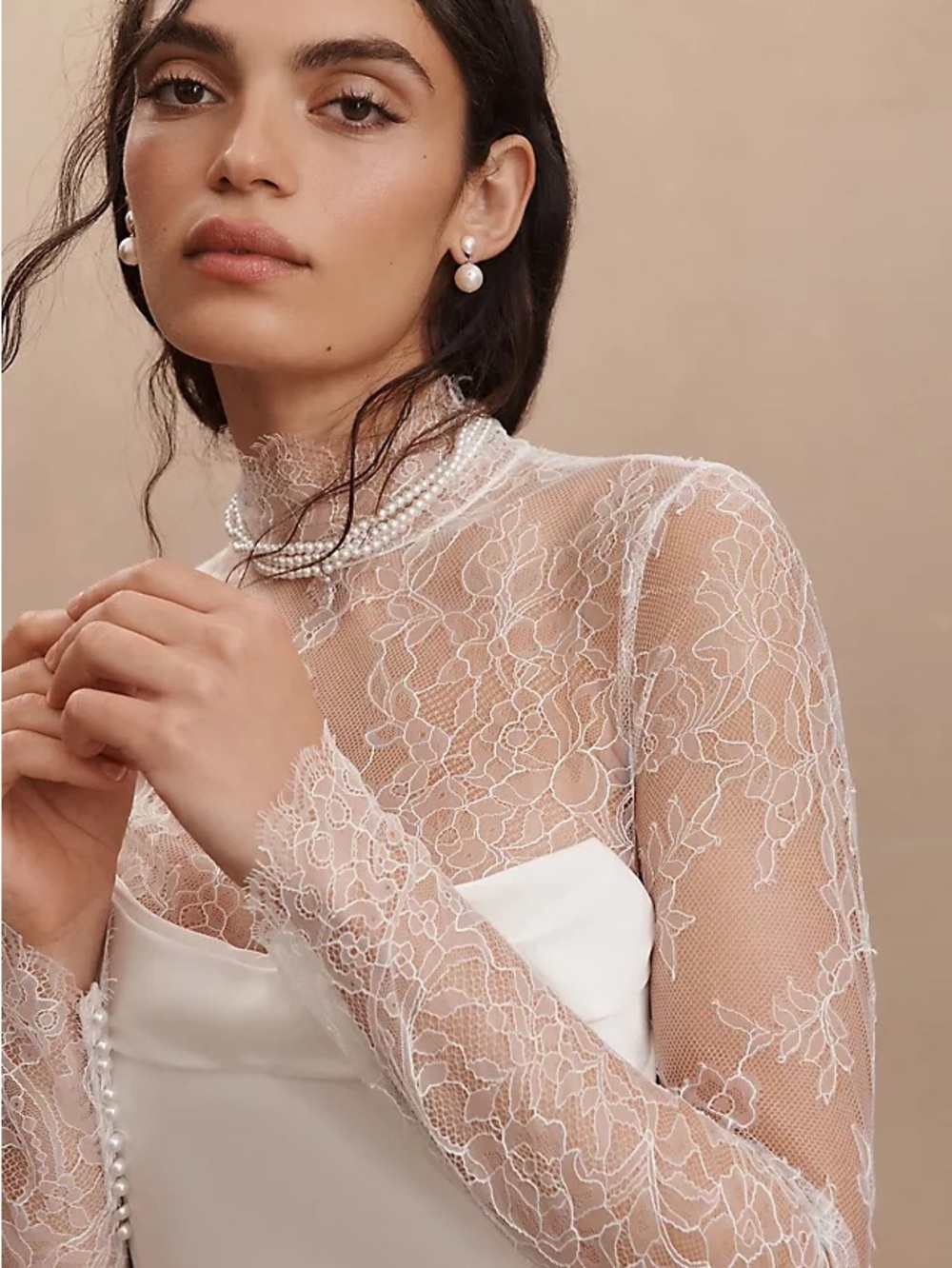 by watters Sencha Nude Lace Bodysuit